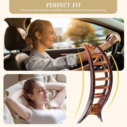 3er Set Damen Haarklammern Flache Claw Clips Leopardenmuster