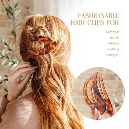 Haarklammern Damen Mittelgroß Haarspange Leopardenmuster Dünnes Haar