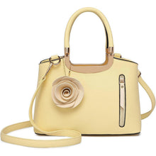 Schwarze Miss Lulu Handtasche Damen Blumen Retro in Lederoptik