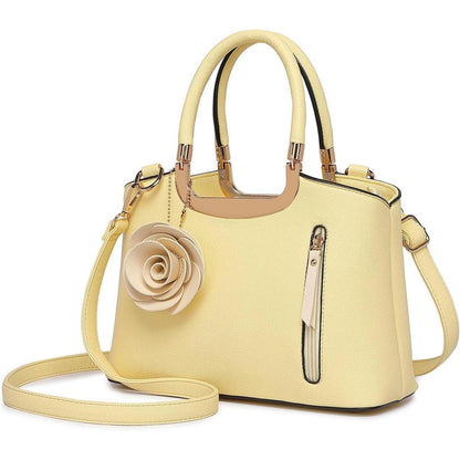 Schwarze Miss Lulu Handtasche Damen Blumen Retro Kunstleder