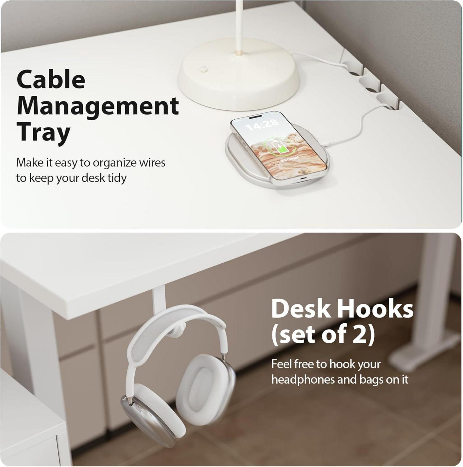 L-förmiger Schreibtisch Höhenverstellbar Elektrisch 190x155cm