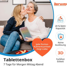 Pillendose 7 Tage Tablettenbox 3 Fächer