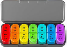 Tablettenbox 7 Tage BPA Frei Pillendose für Medikamente, Vitamine