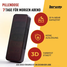 Tablettenbox 7 Tage Pillendose BPA-Frei Große Kapazität