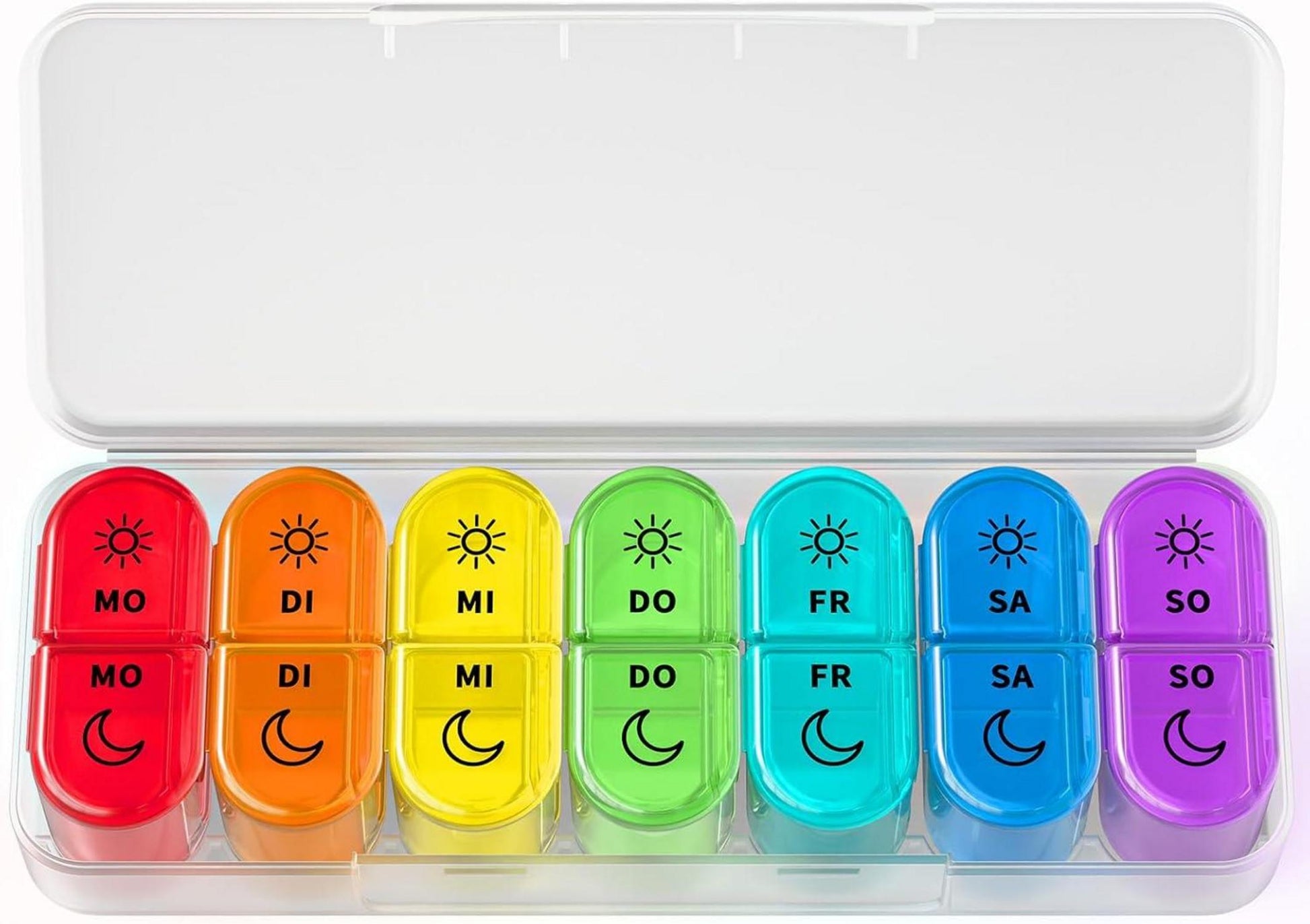 Tablettenbox 7 Tage BPA frei Pillendose Medikamentenbox 7 Tage 2