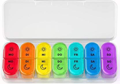 Tablettenbox 7 Tage BPA frei Pillendose Medikamentenbox 7 Tage 2