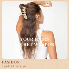 8er Matte Haarklammer Set für Damen - Große Haarspangen für