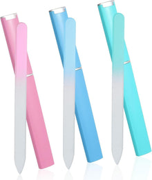 Glasfeile Set für Nägel in 3 Farben - Maniküre & Nagelpflege