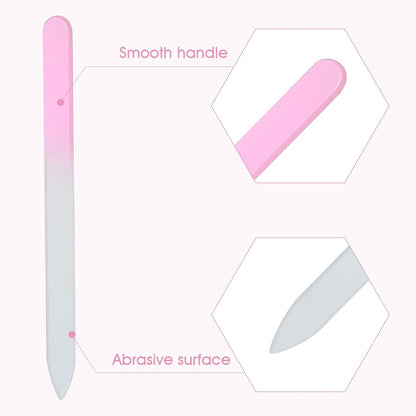 Glasfeile Set für Nägel in 3 Farben - Maniküre & Nagelpflege