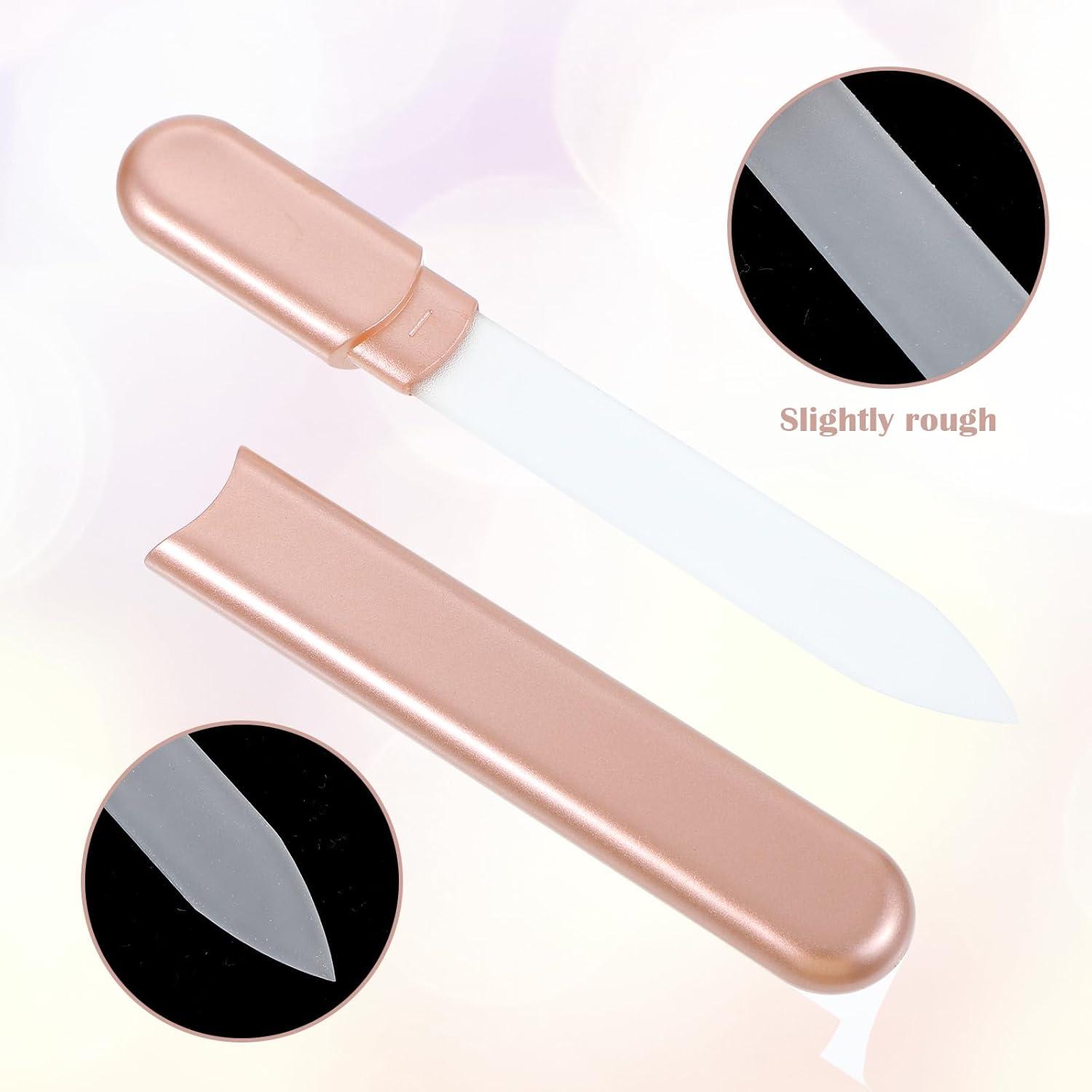 Kristall Glasnagelfeile mit Etui