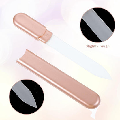 Kristall Glasnagelfeile mit Etui
