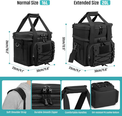 Kühltasche 20L Doppeldecker Lunchtasche wasserdicht Isolierte Lunchbox