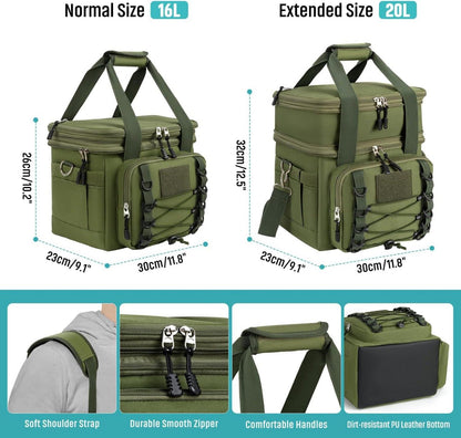 Große TEUEN Kühltasche 20L Doppeldecker Lunchbox isoliert