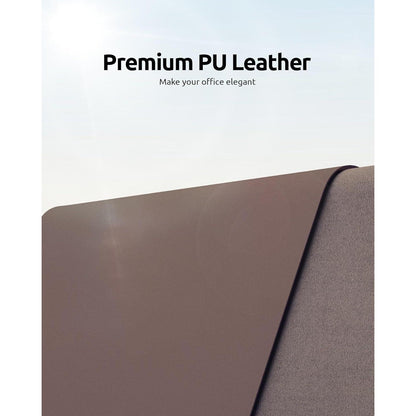 Premium Schreibtischunterlage XXL 60x35cm, Rutschfest, Schokolade in Lederoptik