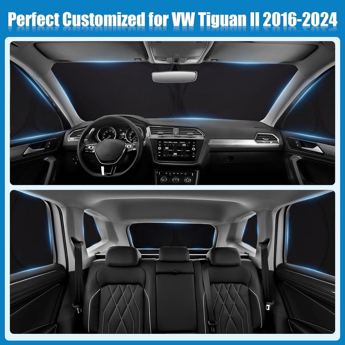 VW Tiguan II Sonnenschutzscheibe 2016-2024 – Sichtschutz & Hitzeschutz