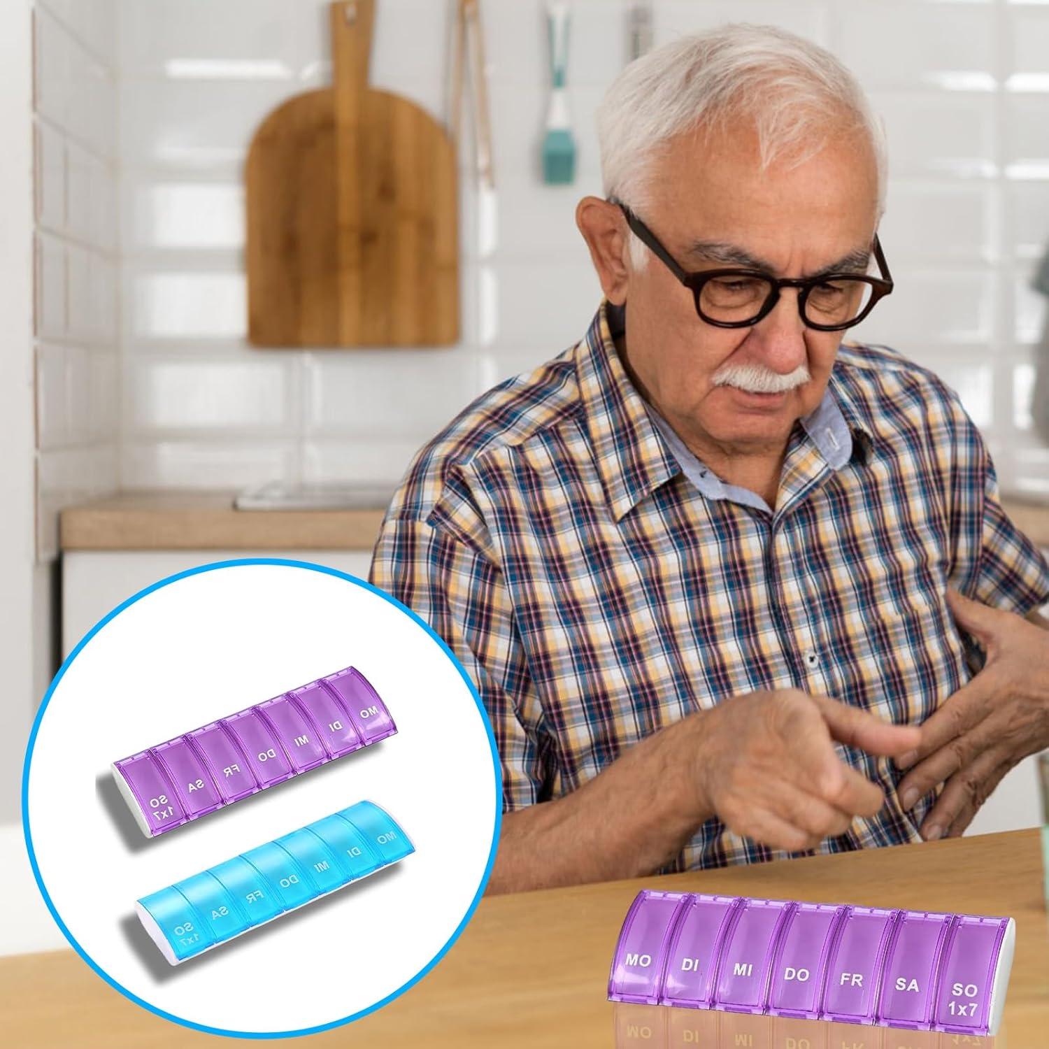 Tablettenbox 7 Tage Pillendose Vitamine Medikamente Reise Mini