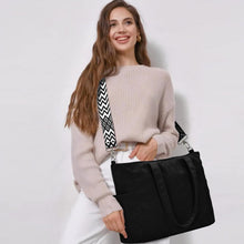 Damen Cord Tote Bag Shopper Handtasche Umhängetasche