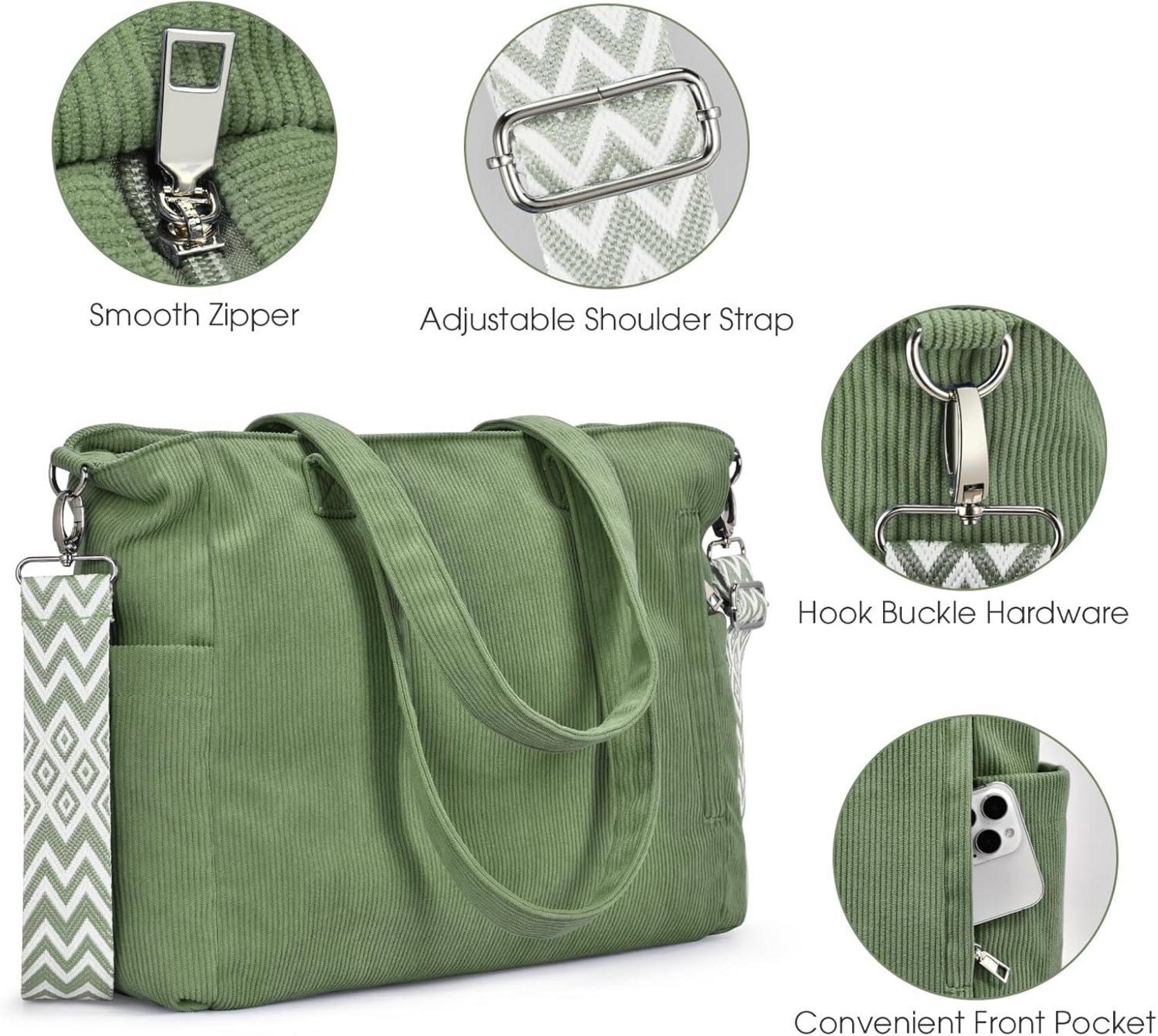 Damen Cord Umhängetasche Shopper große Handtasche Tote Bag