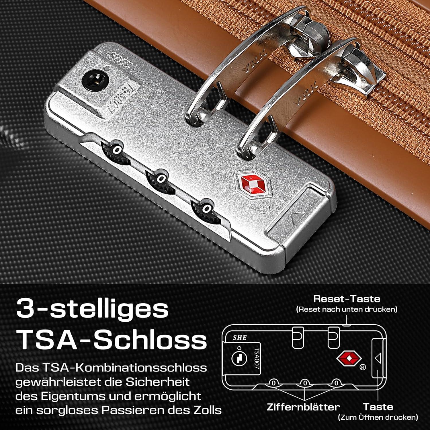 Joyway ABS Hartschalen Trolley Kofferset 4 Rollen TSA Schloss