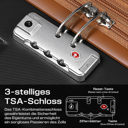 Joyway ABS Hartschalen Trolley Kofferset 4 Rollen TSA Schloss