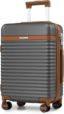ABS Hartschalen Trolley Kofferset 4 Rollen TSA Schloss Gray M