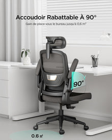 Ergonomischer Bürostuhl mit Verstellbarer Lendenstütze und