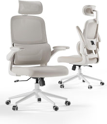 Ergonomischer Bürostuhl mit verstellbarer Lendenstütze und 2D
