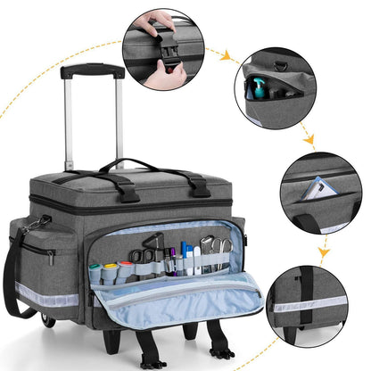 Medizinische Tasche mit Trolley – Erste-Hilfe-Tasche für Pflegekräfte