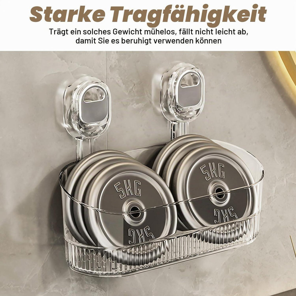 Duschablage Ohne Bohren | Badregal Hängend | Goldfarben