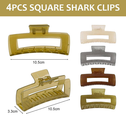 4er Set Große Rutschfeste Haarklammern für Dickes