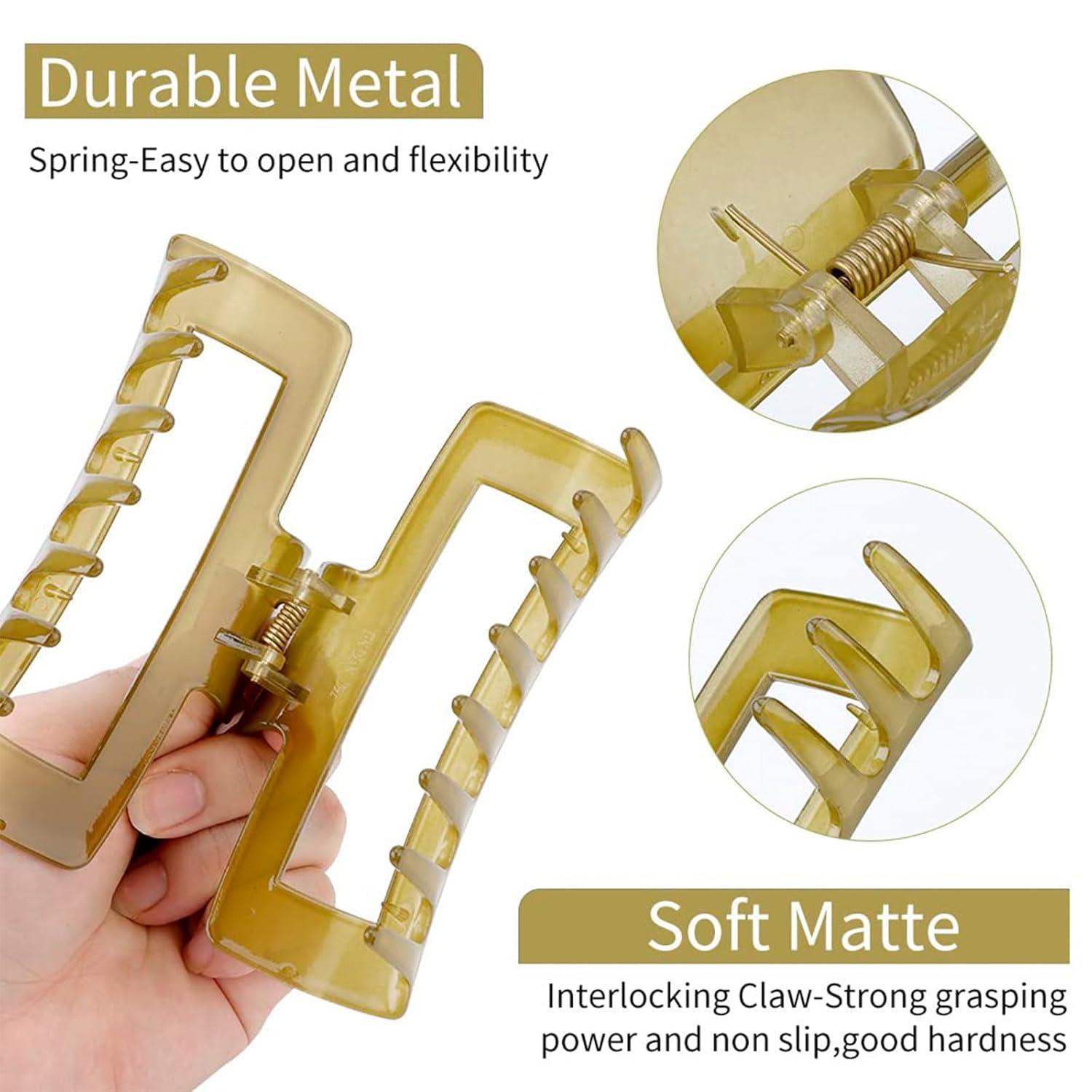 4 Stück Große Rutschfeste Haarklammern Für Dickes Haar