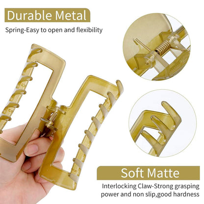 4 Stück Große Rutschfeste Haarklammern Für Dickes Haar