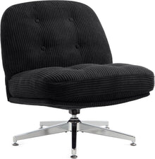 Ergonomischer Bürostuhl Schwarz mit Kreuzbeinen und großem Kissen