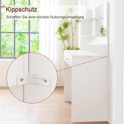 AMHANCIBLE Schminktisch mit Spiegel und