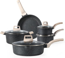 Antihaft-Pfannenset 9-teilig mit Induktionspfanne & Deckel