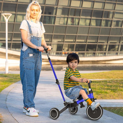 5-in-1 Kinderdreirad & Laufrad ab 1 Jahr mit Schubstange