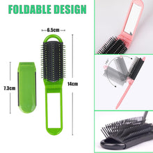 Mini Haarbürste Set 6-teilig Reisebürste klappbar mit