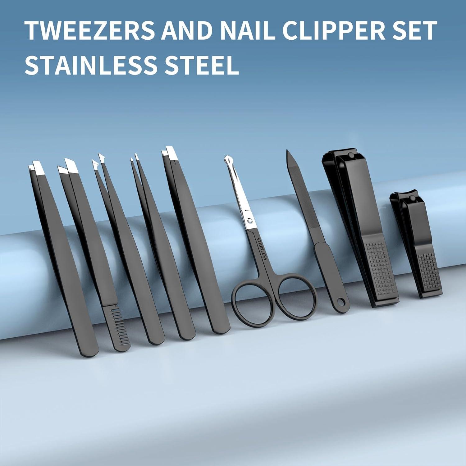 Professionelles Nagelknipser-Pinzetten-Set | 9-tlg. in