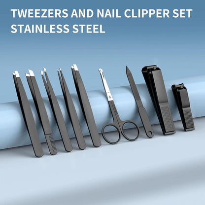 Professionelles Nagelknipser-Pinzetten-Set | 9-tlg. in