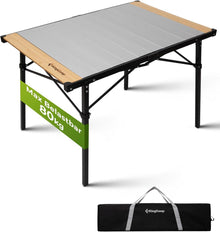 Klappbarer Campingtisch mit Aluminiumrahmen und Aufrollbarer
