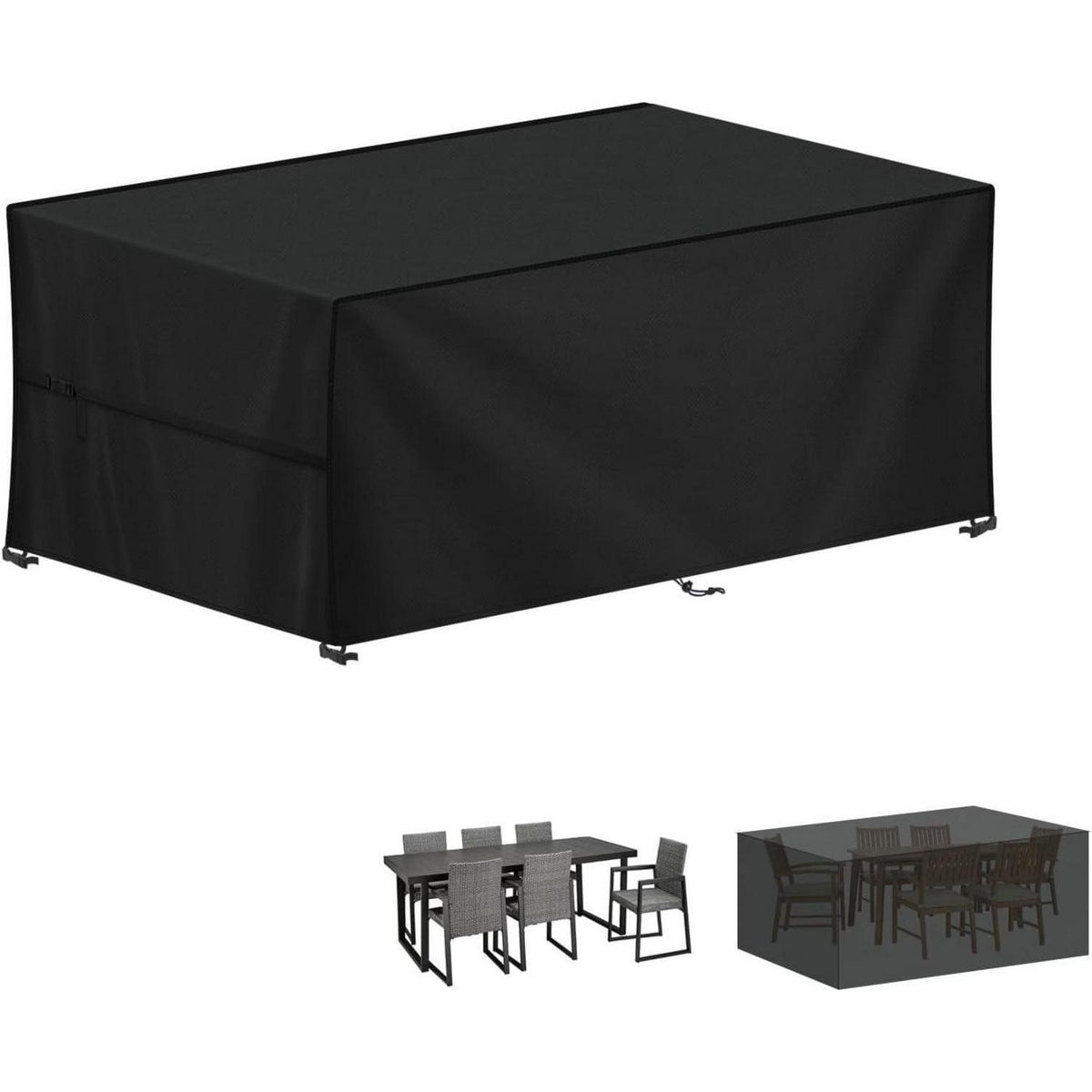 Wasserdichte Gartenmöbel Abdeckhaube 420D Oxford, 190x90x80cm