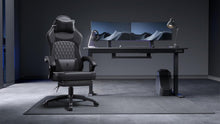 Ergonomischer Gaming Stuhl mit Lendenwirbelstütze - Schwarz