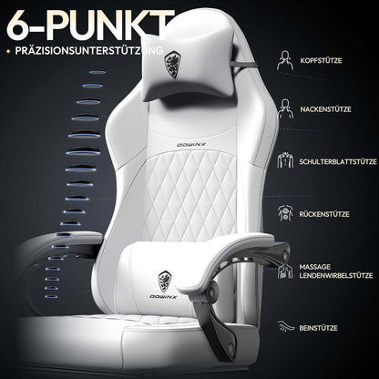 Gaming Stuhl Racing Gamer Stuhl mit Lendenwirbelstütze PU Leder