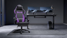Gaming Stuhl mit Lendenwirbelstütze und PU Leder, 150KG