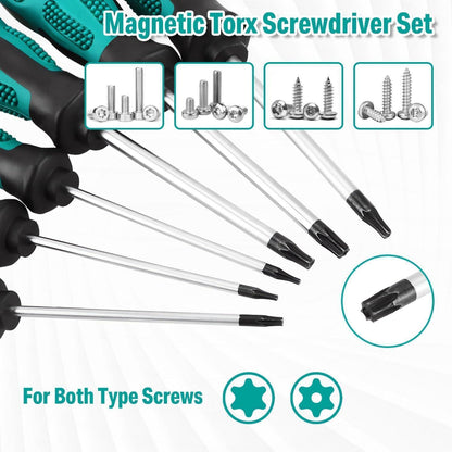 12tlg Torx Schraubendreher Set mit Magnetisierer