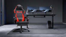 Ergonomischer Gaming Stuhl mit Lendenwirbelstütze, PU Leder