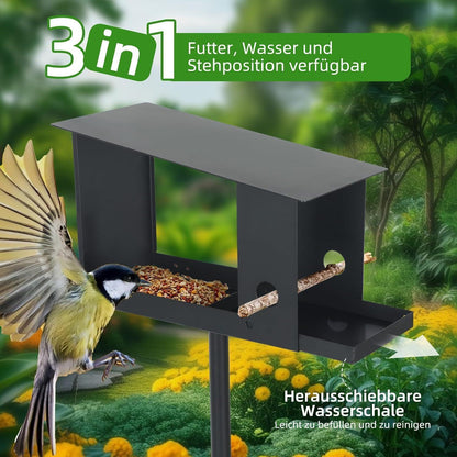 Wetterfestes Vogelhaus mit Ständer – Robust & Schwerlast