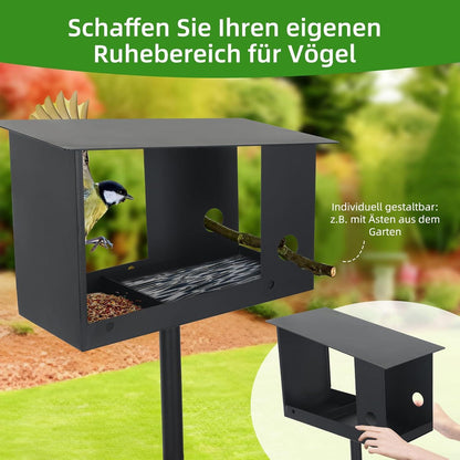 Wetterfestes Vogelhaus mit Ständer – Robust & Schwerlast