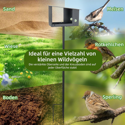 Wetterfestes Vogelhaus mit Ständer – Robust & Schwerlast