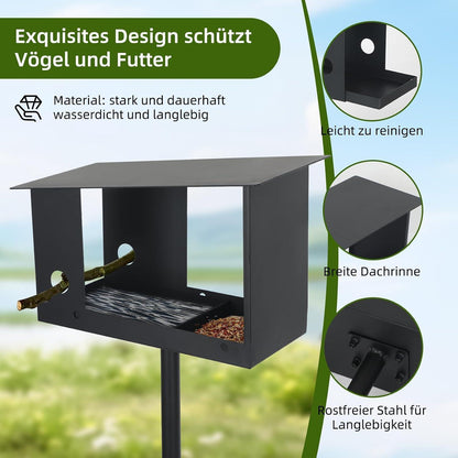 Wetterfestes Vogelhaus mit Ständer – Robust & Schwerlast